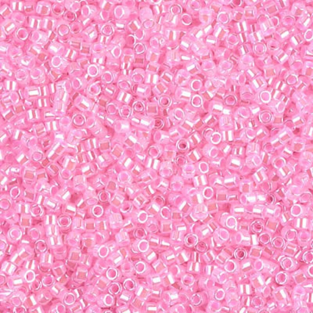 Miyuki Delica Bead 11/0, DB0245, Cotton Candy Pink Ceylon, 5 grams